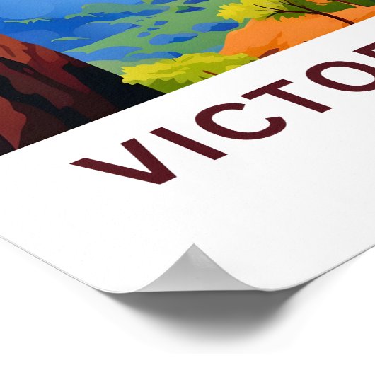 Poster Victoria Falls Zimbabwe (Coin)