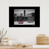 Poster Victoria Harbour, Hong Kong. (Cuisine)