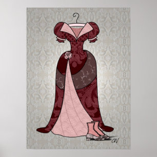 poster "Victoriaans Tea Gown"