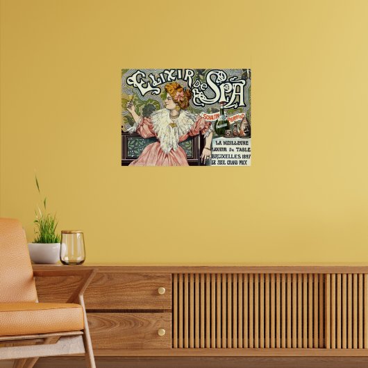 Poster Victorian Era Art Nouveau Elixir Annonce (Salon 2)