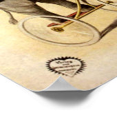 Poster Victorian Era Circus Lion & Elephant sur Tricycle (Coin)