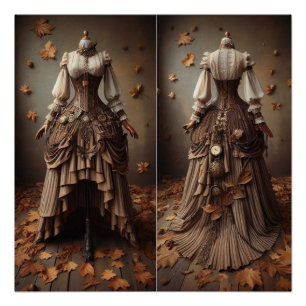 Poster Victorian Fall Leeds Fashion Design