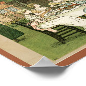 Poster Victorian Garden Party Cinq invités Wall Art (Coin)