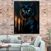 Poster  Victorian Medieval Black Cat Gallery Art