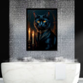 Poster  Victorian Medieval Black Cat Gallery Art