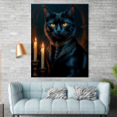 Poster  Victorian Medieval Black Cat Gallery Art