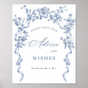 Poster Victorian Ornate Grace Dusty Blue Conseils & Wings