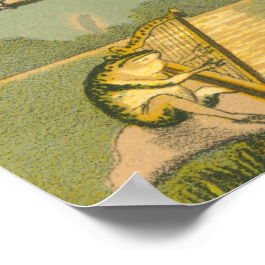 Poster Victorian Owl Mariage (Coin)