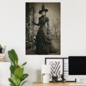 Poster Victorian Witch Sepia Portrait (Bureau à domicile)