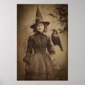 Poster Victorian Witch Sepia Portrait style 5 (Devant)