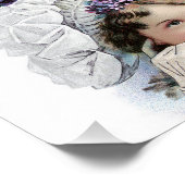 Poster victorien Casquette pour dames vintage (Coin)