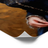 Poster Victorienne Anglais Lady Portrait Peinture (Coin)