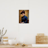 Poster Victorienne Anglais Lady Portrait Peinture (Cuisine)