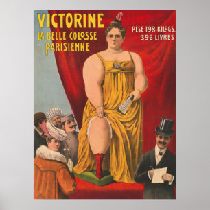 Poster Victorine, La Belle Grande Femme Parisienne