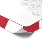 Poster Vide Créer votre propre marque de postbord du pôle (Coin)