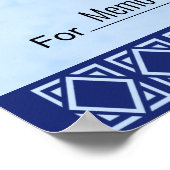 Poster Vide Vérifier les gains et les prix BLUE ART DECO (Coin)
