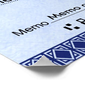 Poster Vide Vérifier les gains et les prix BLUE ART DECO (Coin)