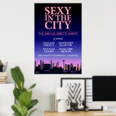 Poster Vidéo de la partie de bachelorette (Bureau à domicile)