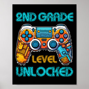 Poster Vidéo Game Boys Enfants 2e niveau Niveau Déverroui