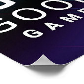 Poster Vidéo GG Good Gamer (Coin)