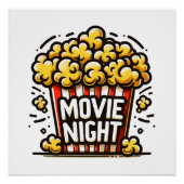 Poster Vidéo Night Delight Jouer Popcorn (Devant)