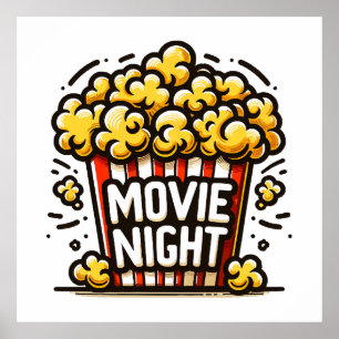 Poster Vidéo Night Delight Jouer Popcorn