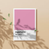 Poster Vidéo Panther rose - Bordure blanche