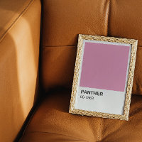 Vidéo Panther rose - Bordure blanche