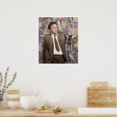 Poster Vidéo Star Acteur Vieux Hollywood portrait d'art (Cuisine)