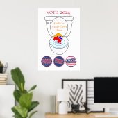 Poster Vider Le Clown Orange Thunder_Cove (Bureau à domicile)