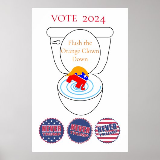 Poster Vider Le Clown Orange Thunder_Cove (Devant)