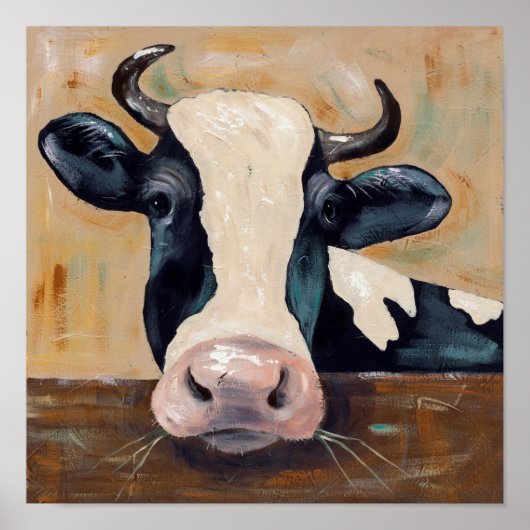 Poster Vie agricole - Gunther the Cow (Devant)