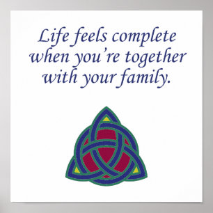 Poster Vie - Citation famille