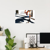 Poster Vie comme du papier toilette (Bureau à domicile)