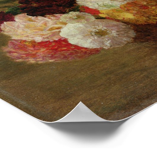 Poster Vie continue de fleurs (Coin)