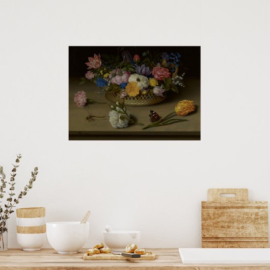 Poster Vie continue de fleurs (Cuisine)