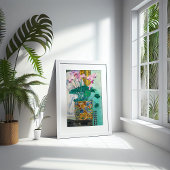 Poster Vie continue de fleurs | Koloman Moser