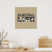 Poster vie de basket-ball (Cuisine)