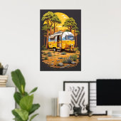 Poster Vie de camping (Bureau à domicile)