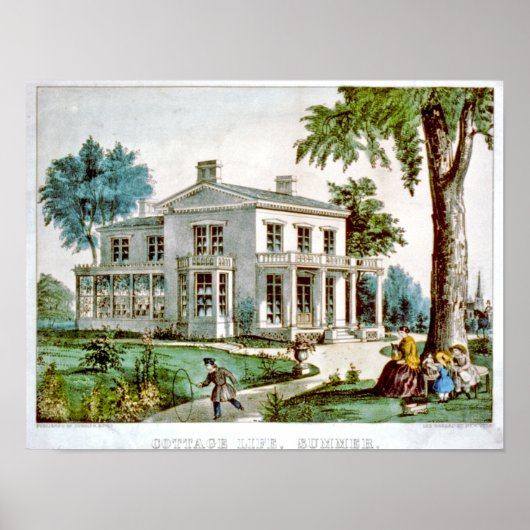Poster Vie de cottage, été (Devant)
