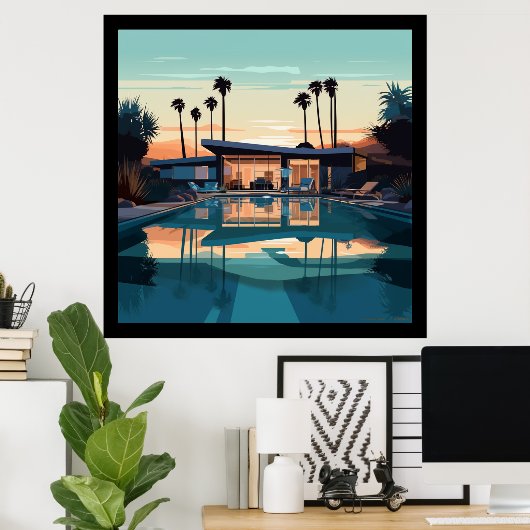 POSTER VIE DE DÉSERT #5 (Bureau à domicile)