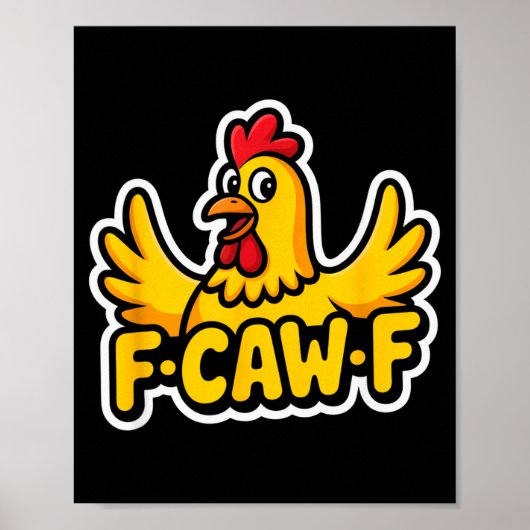 Poster Vie de Fife drôle poulet sarcastique Fcawf (Devant)