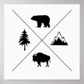 Poster Vie de montagne (Devant)