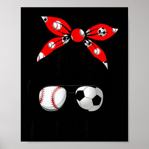 Poster Vie de nana classe football chignon désordonné bas