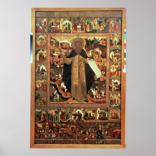 Poster Vie de Saint-Serge de Radonesh, années 1640 (Devant)