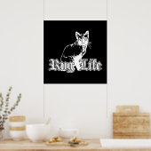 Poster Vie de tapis - Gangsta Cat (Cuisine)