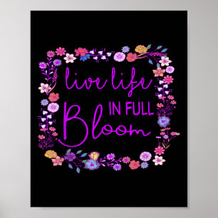 Poster Vie En Pleine Fleur Motivation Inspirationnelle