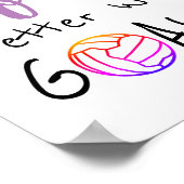 Poster Vie Et Buts Motivationnel Citation De Netball (Coin)