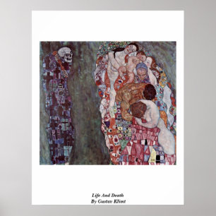 Poster Vie Et Mort De Gustav Klimt