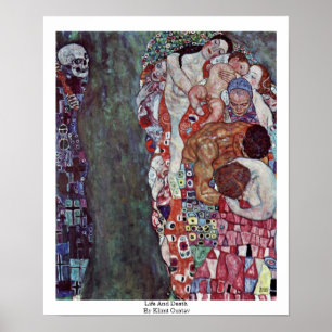 Poster Vie Et Mort De Klimt Gustav